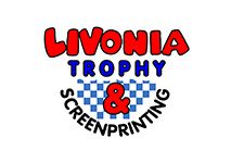 Logo for Livonia Trophy & Screenprinting Logo for Livonia Trophy & Screenprinting