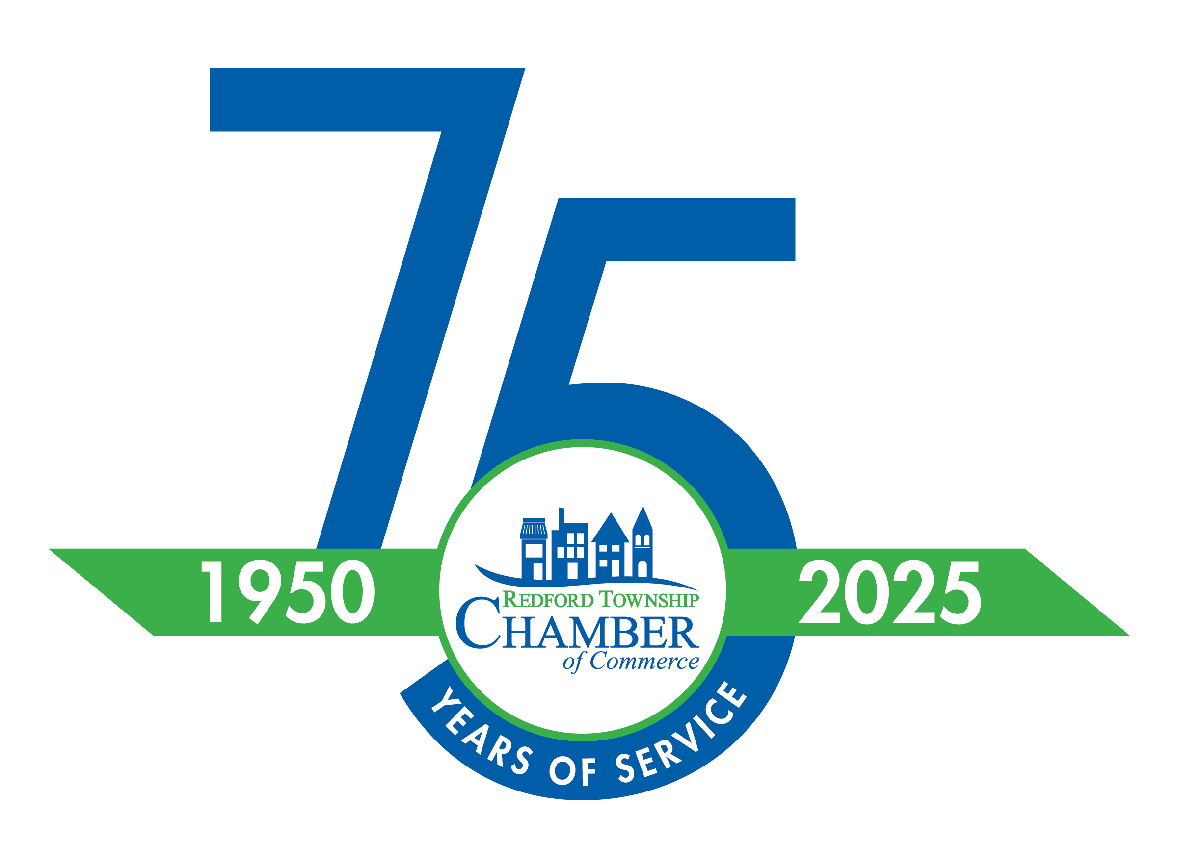 redford township chamber 75 logo